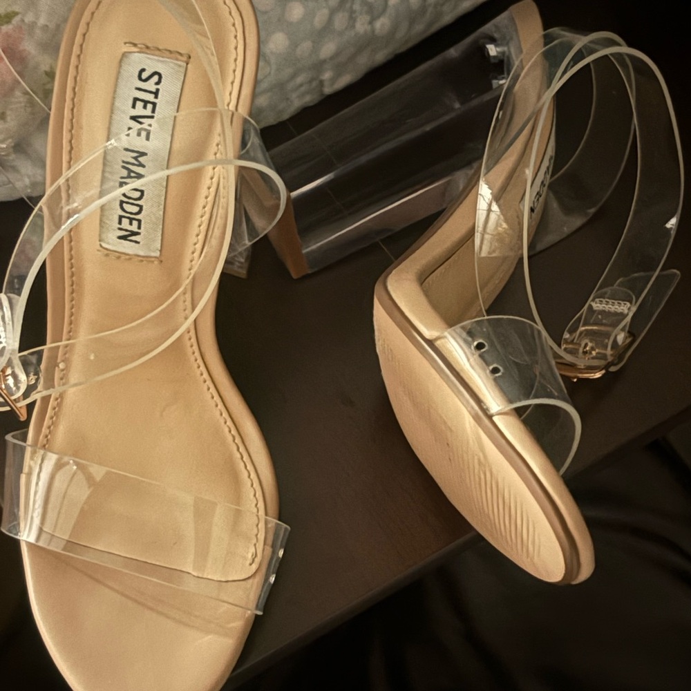 Steve Madden Clear Strap Women's Sandals Size 5 Brand New!!!!!